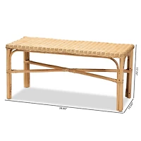 Cacaban Rattan Bench
