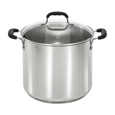 T-Fal Stainless Steel 12.-qt. Stockpot with Lid
