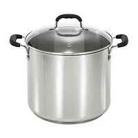 T-Fal Stainless Steel 12.-qt. Stockpot with Lid