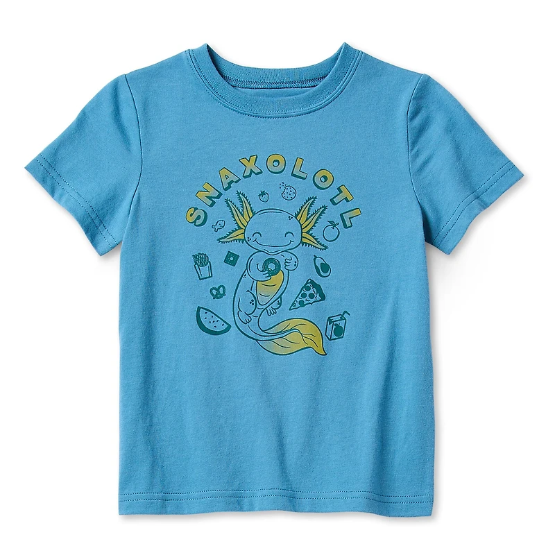 Okie Dokie Toddler & Little Boys Crew Neck Short Sleeve Regular Fit Graphic T-Shirt
