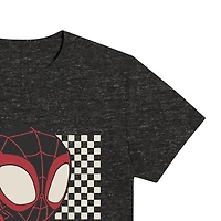 Disney Collection Little & Big Kid Boys Crew Neck Short Sleeve Regular Fit Marvel Miles Graphic T-Shirt