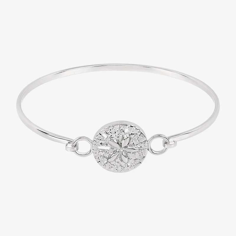 Silver Reflections Womens Pure Silver Over Brass Bangle Bracelet