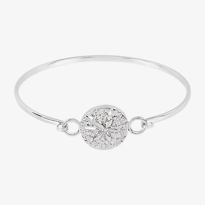 Silver Reflections Womens Pure Silver Over Brass Bangle Bracelet