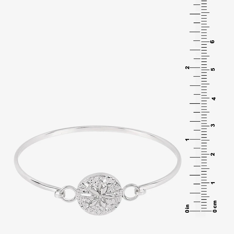 Silver Reflections Womens Pure Silver Over Brass Bangle Bracelet