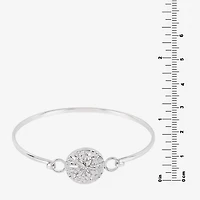 Silver Reflections Womens Pure Silver Over Brass Bangle Bracelet