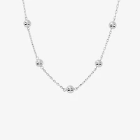 Silver Reflections Womens Pure Silver Over Brass 16 Inch Strand Necklace