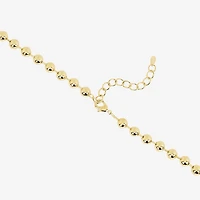 Silver Reflections Womens 14K Gold Over Brass 16 Inch Collar Necklace