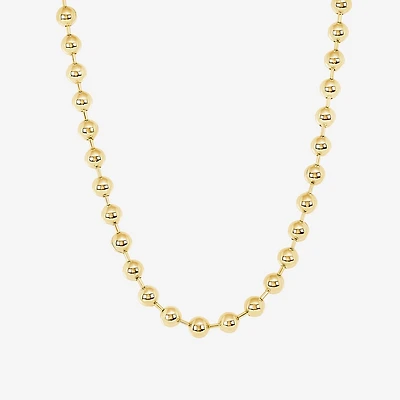 Silver Reflections Womens 14K Gold Over Brass 16 Inch Collar Necklace