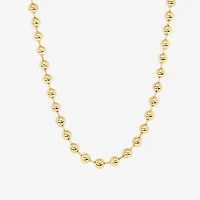 Silver Reflections Womens 14K Gold Over Brass 16 Inch Collar Necklace