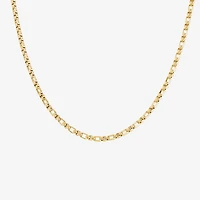 Silver Reflections Womens 14K Gold Over Brass 18 Inch Box Chain Necklace