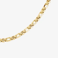 Silver Reflections Womens 14K Gold Over Brass 18 Inch Box Chain Necklace