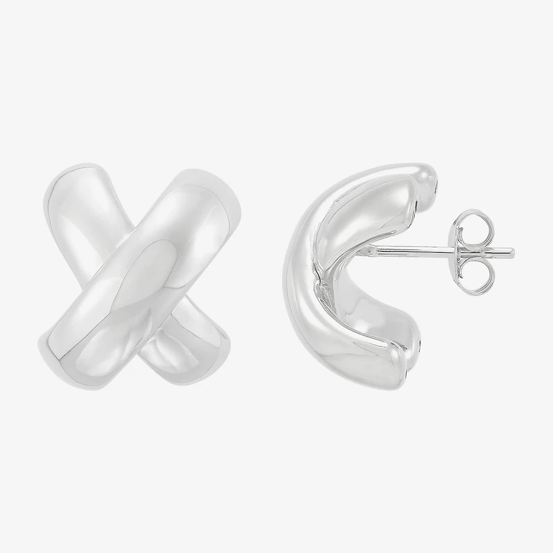 Limited Quantities! Sterling Silver 18mm Stud Earrings