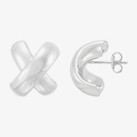 Limited Quantities! Sterling Silver 18mm Stud Earrings