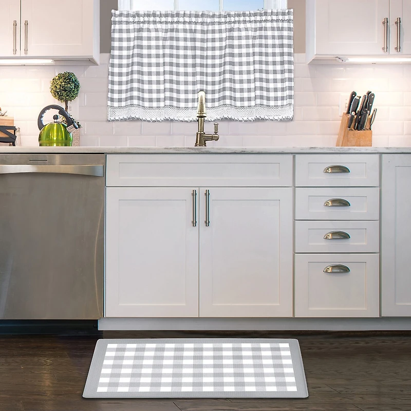 Achim Buffalo Check Anti-Fatigue 18"X30" Kitchen Mat