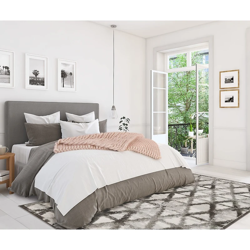 Achim Capri 3-pc. Distressed Lattice Rectangular Rug Set