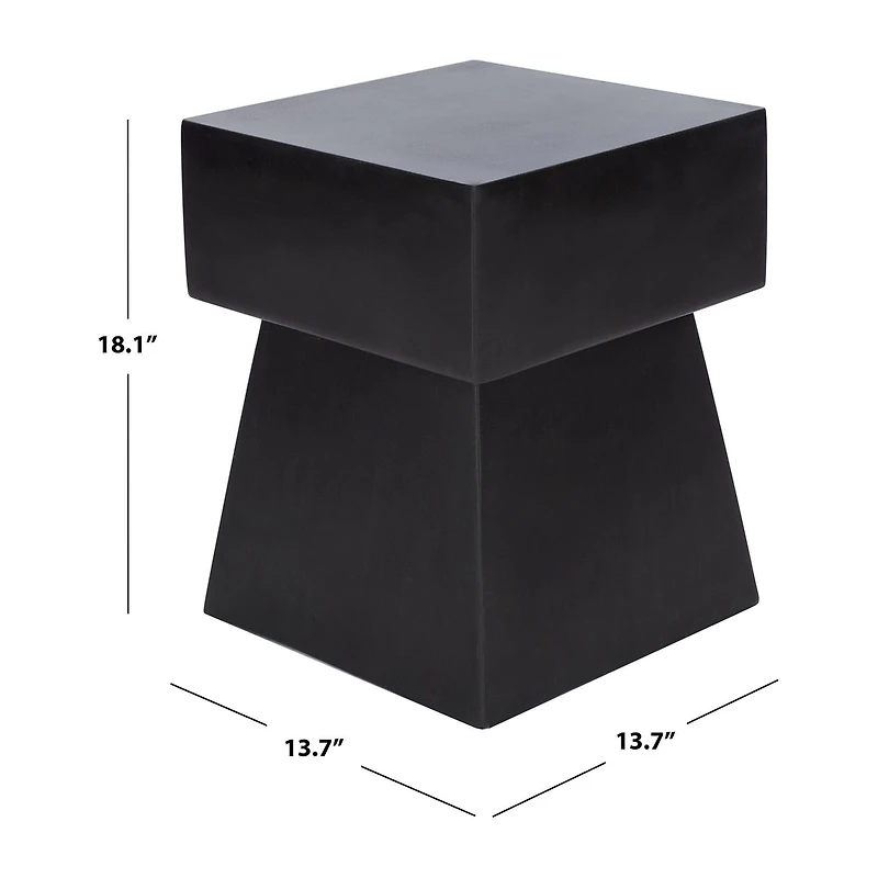 Safavieh Zen Patio Side Tables Weather Resistant Cement Side Table