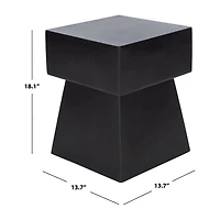 Safavieh Zen Patio Side Tables Weather Resistant Cement Side Table