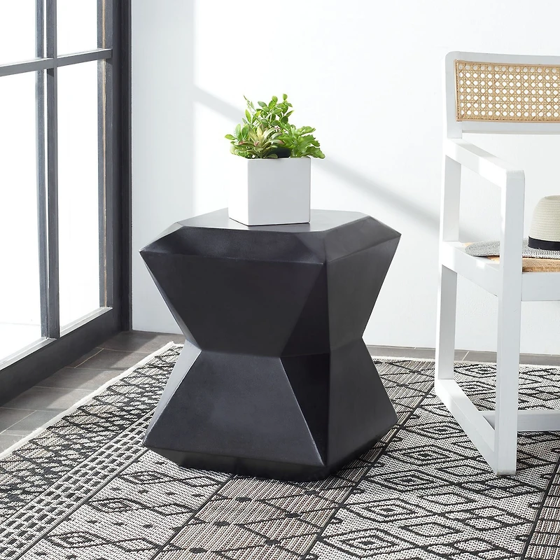 Safavieh Conan Weather Resistant Cement Side Table