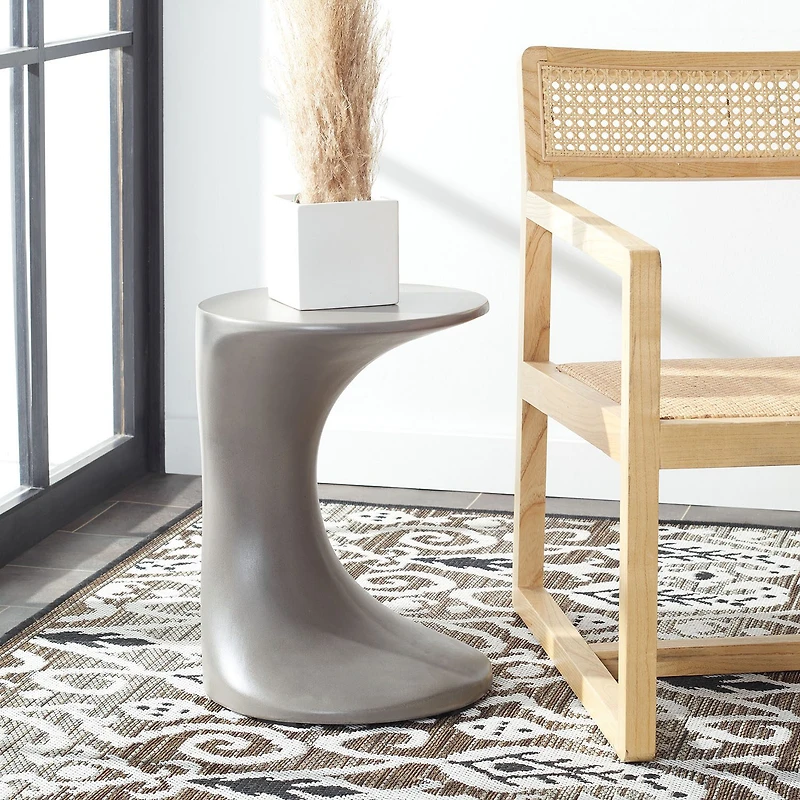 Safavieh Kavita Weather Resistant Cement Side Table