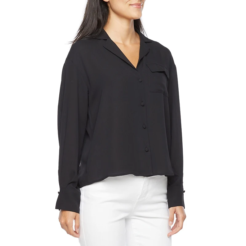Worthington Womens Tall Cuffed Long Sleeve Regular Fit Button-Down Shirt