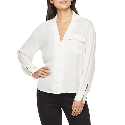 Worthington Womens Tall Cuffed Long Sleeve Regular Fit Button-Down Shirt