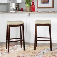 Linon Covewood 2-pc. Upholstered Bar Stool