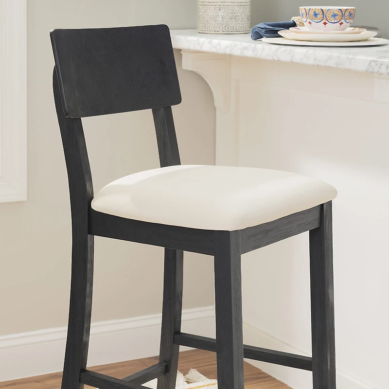Linon Juniper Upholstered Bar Stool