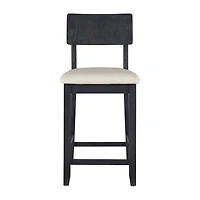 Linon Juniper Counter Height Upholstered Bar Stool