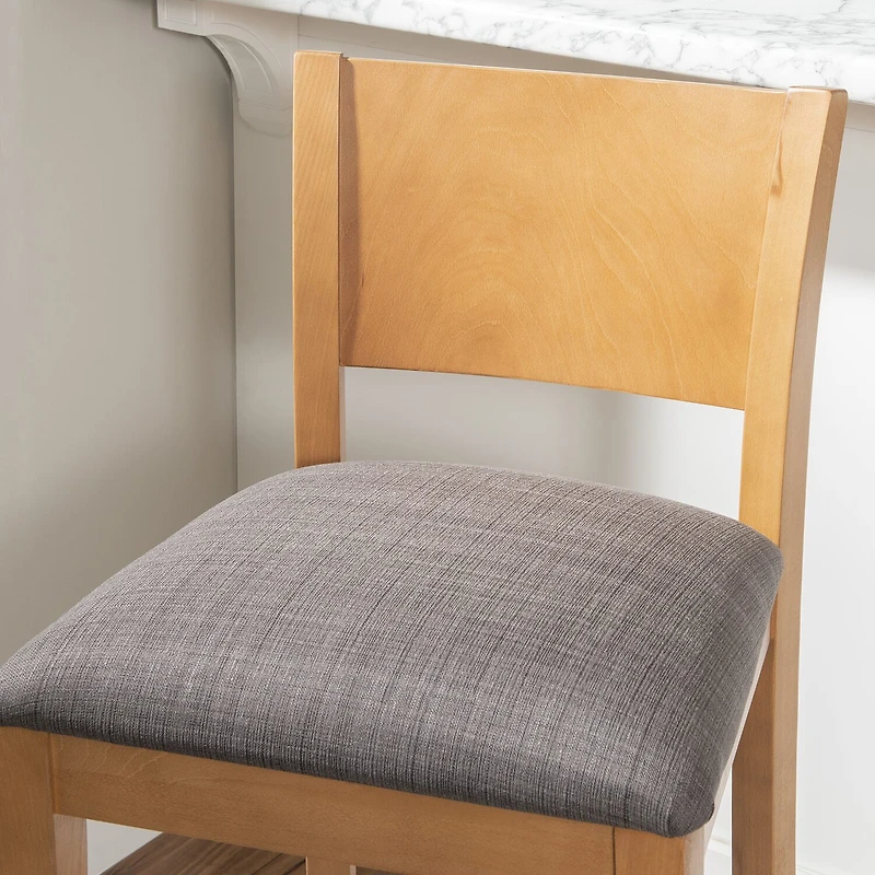Linon Rossman 2-pc. Upholstered Bar Stool