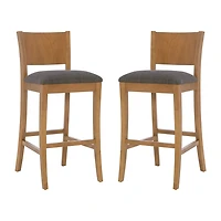 Linon Rossman 2-pc. Upholstered Bar Stool