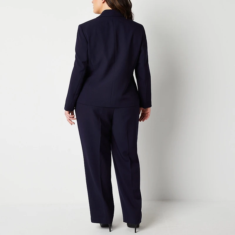 Le Suit Straight Leg Womens-Plus 2-pc. Pant