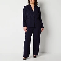 Le Suit Straight Leg Womens-Plus 2-pc. Pant
