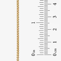 Made Italy 14K Gold 20 - 22 Inch Hollow Box Chain Necklace