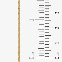 Made in Italy Womens 14K Gold 20 Inch Wheat Chain Necklace