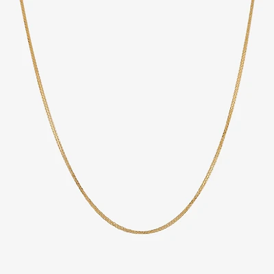 Made in Italy Womens 14K Gold 20 Inch Wheat Chain Necklace