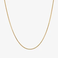 Made in Italy Womens 14K Gold 20 Inch Wheat Chain Necklace