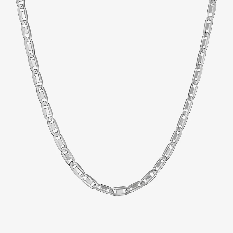Made in Italy Unisex Adult Sterling Silver 22 Inch Valentino Chain Necklace