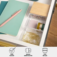 Martha Stewart 3 Pack Bins With MDF Lid