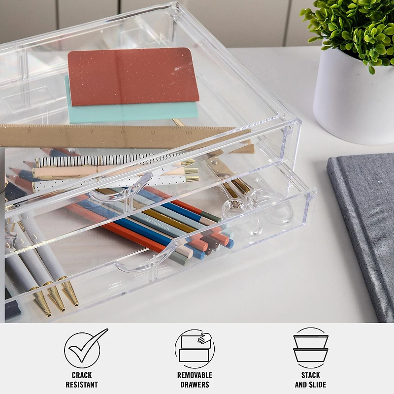 Martha Stewart Organizer With 2 Drawers