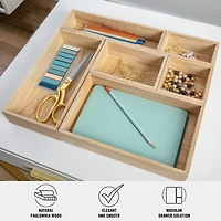 Martha Stewart Wood Desktop Organizer