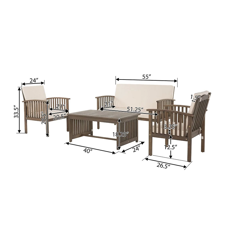 Carolina 20-pc. Conversation Set