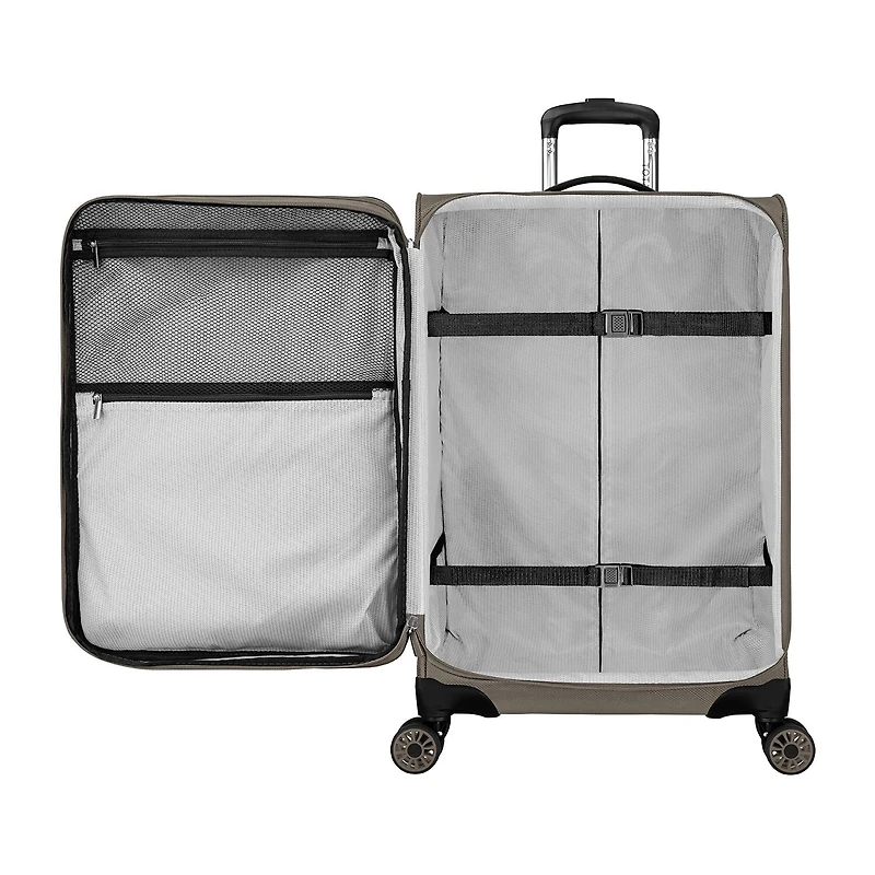 Total Travelware Charleston Inch Softside Expandable LIGHTWEIGHT Checked Spinner Luggage