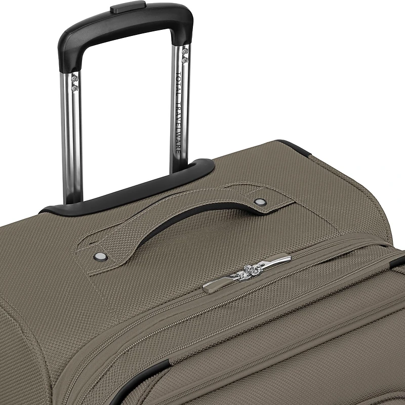 Total Travelware Charleston Inch Softside Expandable LIGHTWEIGHT Checked Spinner Luggage