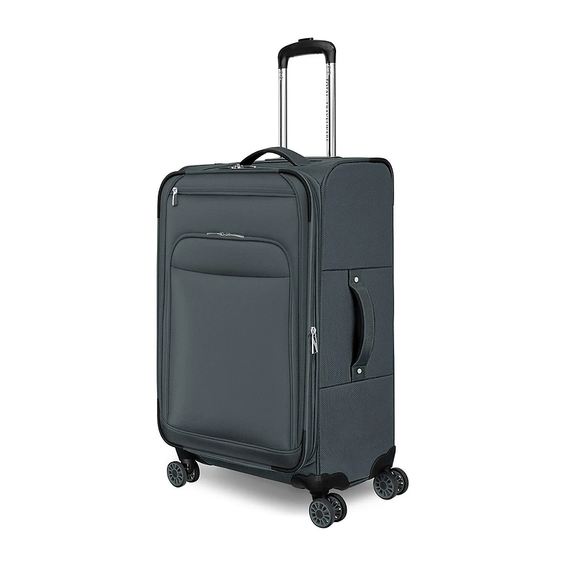 Total Travelware Charleston 25 Inch Softside Expandable Lightweight Checked Spinner Luggage