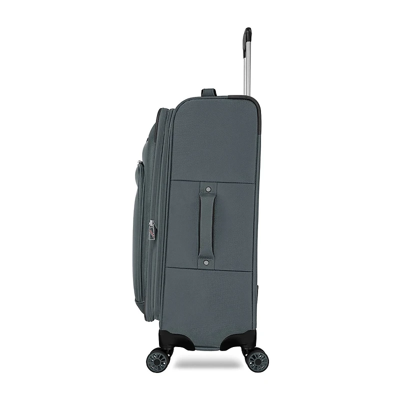 Total Travelware Charleston 25 Inch Softside Expandable Lightweight Checked Spinner Luggage