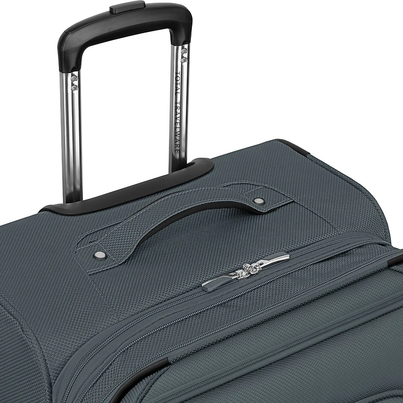 Total Travelware Charleston 25 Inch Softside Expandable Lightweight Checked Spinner Luggage