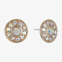 Monet Jewelry Glass 10mm Round Stud Earrings