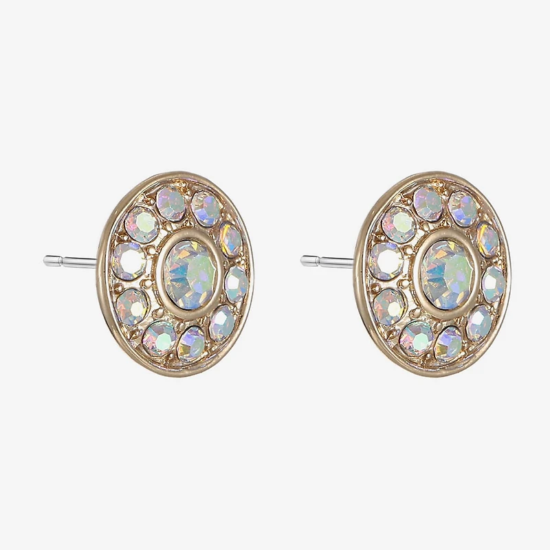 Monet Jewelry Glass 10mm Round Stud Earrings