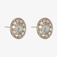Monet Jewelry Glass 10mm Round Stud Earrings