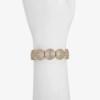Monet Jewelry Womens Glass Round Stretch Bracelet